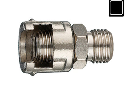 ANI ART. 11/A 1/4"M RACCORDO MASCHIO CON DADO FRESATO BLISTER PZ2