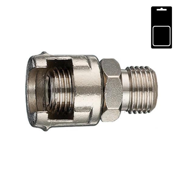 ANI ART. 11/A 1/4"M RACCORDO MASCHIO CON DADO FRESATO BLISTER PZ2