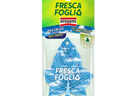 AREXONS PROFUMATORE PER AUTO FRESCA FOGLIA FRAGRANZA ANTIFUMO