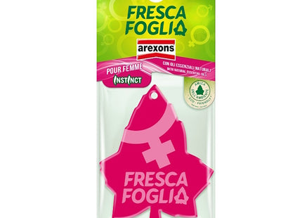 AREXONS PROFUMATORE PER AUTO FRESCA FOGLIA INSTINCT FRAGRANZA POUR FEMME