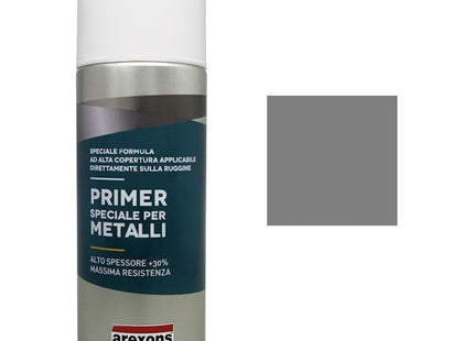 AREXONS SMALTO SPECIALE METALLI FONDO ANTIRUGGINE GRIGIO SPRAY ML400
