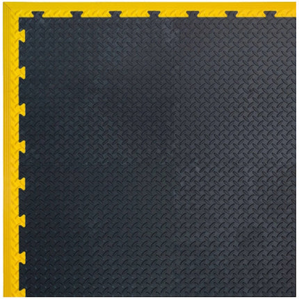 ARTPLAST LINEA TENAX PIASTRELLA IN PVC CHICCO RISO MM500X500x8 NERA