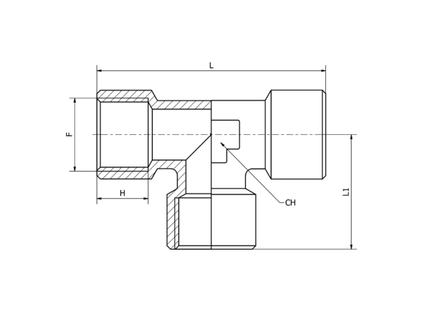 KONFIT RACCORDO A T ART. AS61 FEMMINA