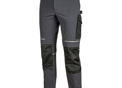 U-POWER PANTALONE IN TESSUTO ATOM COLORE ASPHALT GREY