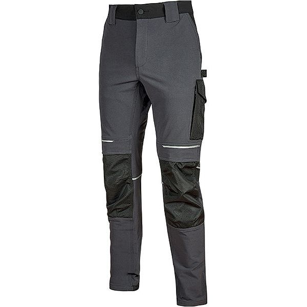 U-POWER PANTALONE IN TESSUTO ATOM COLORE ASPHALT GREY