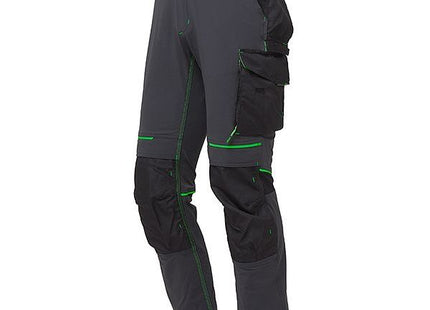 U-POWER PANTALONE IN TESSUTO ATOM COLORE ASPHALT GREY/GREEN