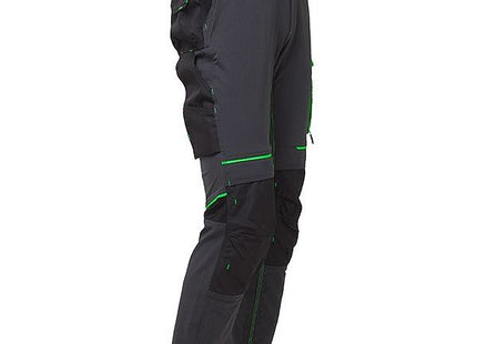 U-POWER PANTALONE IN TESSUTO ATOM COLORE ASPHALT GREY/GREEN