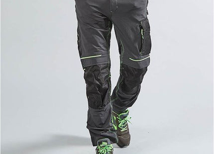 U-POWER PANTALONE IN TESSUTO ATOM COLORE ASPHALT GREY/GREEN