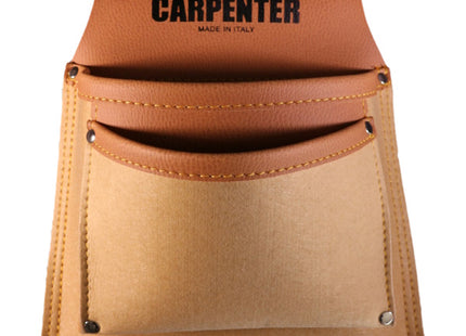 BORSA PER CARPENTIERE CARPENTER SIMILPELLE ART.455 2 TASCHE