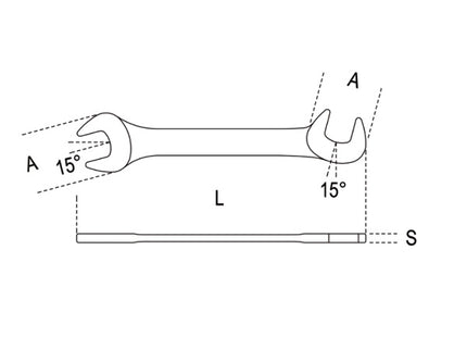 BETA    73 CHIAVE A FORCHETTA DOPPIA PICCOLA