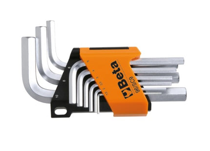 BETA    96/SC9 SERIE 9 CHIAVI MASCHIO ESAGONALI PIEGATE ZINCATE(A2024)