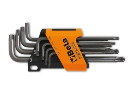 BETA    97BTX/SC8 SERIE 8 CHIAVI MASCHIO PIEGATE SFERICHE TORX(A2024)