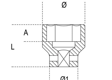 BETA   728 CHIAVE A BUSSOLA MACCHINA ESAGONALE NORMALE 3/4&quot;