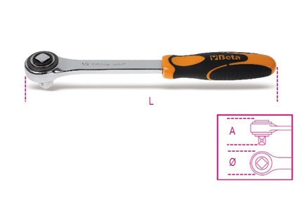 BETA   920/50 CRICCHETTO SEMPLICE QUADRO SCORREVOLE 72 DENTI 1/2"*