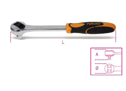 BETA   920/55 CRICCHETTO REVERSIBILE 72 DENTI 1/2"(A2024)*