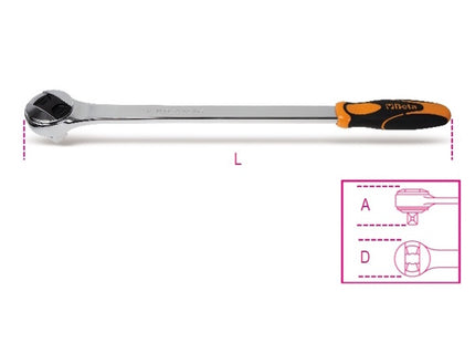 BETA   928/55 CRICCHETTO REVERSIBILE 72 DENTI 3/4"(A2024)*