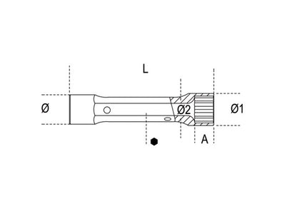 BETA   930 CHIAVE A TUBO DOPPIA POLIGONALE TIPO PESANTE