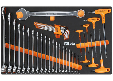 BETA RSC24/7-O VI CASSETTIERA 7 CASSETTI+185 UTENSILI INDUSTRIA ARANCIO