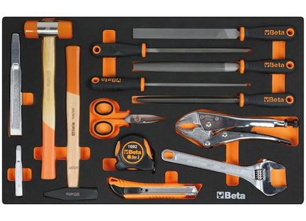 BETA RSC24/7-O VI CASSETTIERA 7 CASSETTI+185 UTENSILI INDUSTRIA ARANCIO