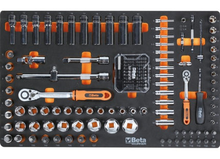 BETA BW2400SO7/E-M CASSETTIERA CON 7 CASSETTI + 309 UTENSILI ARANCIO