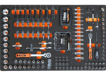 BETA BW2400SXLO9/E-XL CASSETTIERA CON 9 CASSETTI + 487 UTENSILI ARANCIO