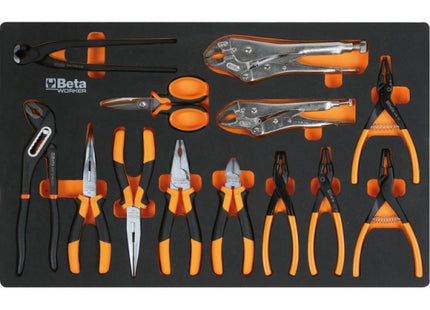 BETA BW2400SXLO9/E-XL CASSETTIERA CON 9 CASSETTI + 487 UTENSILI ARANCIO