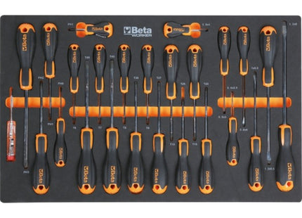 BETA BW2400SXLO9/E-XL CASSETTIERA CON 9 CASSETTI + 487 UTENSILI ARANCIO