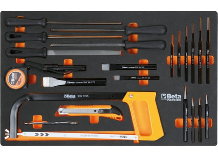 BETA BW2400SXLO9/E-XL CASSETTIERA CON 9 CASSETTI + 487 UTENSILI ARANCIO