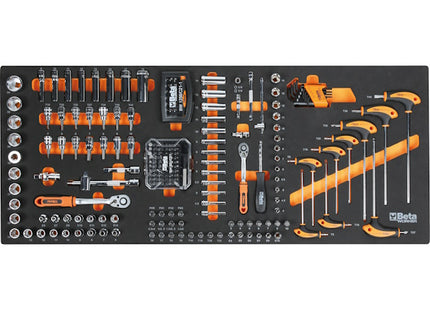 BETA BW2400SXLO9/E-XXL CASSETTIERA CON 9 CASSETTI + 716 UTENSILI ARANCIO