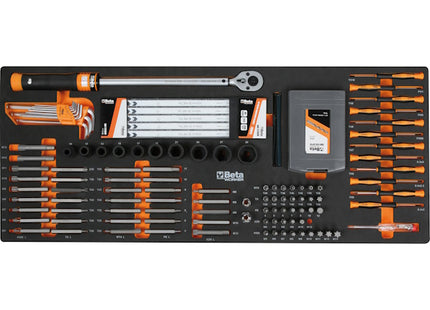 BETA BW2400SXLO9/E-XXL CASSETTIERA CON 9 CASSETTI + 716 UTENSILI ARANCIO