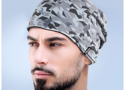 BETA  7980NC BERRETTO INVERNALE IN PILE CAMOUFLAGE GRIGIO-NERO