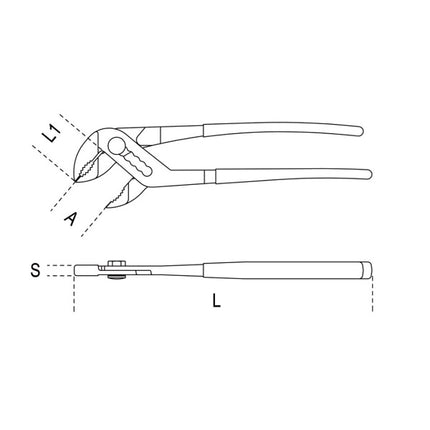 BETA  1048 PINZA REGOLABILE CERNIERA CHIUSA