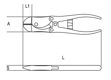 BETA  1094V TRONCHESE A DOPPIA LEVA TAGLIENTI DIAGONALI MM200