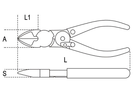 BETA  1095N TRONCHESE A DOPPIA LEVA TAGLIENTI DIAGONALI MM195