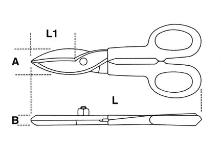 BETA  1112 CESOIA MODELLO AMERICANO LAME LARGHE DIRITTE