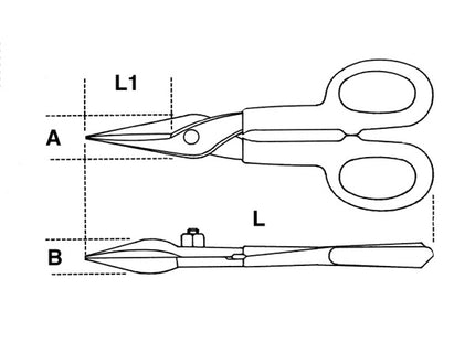 BETA  1114 CESOIA MODELLO AMERICANO LAME STRETTE DIRITTE MM250