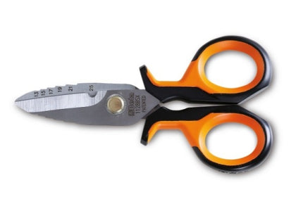 BETA  1128BSX FORBICI PER ELETTRICISTI IN INOX LAME DIRITTE