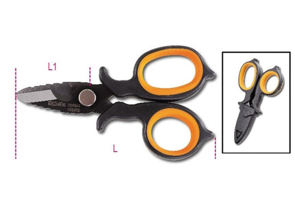 BETA  1128BAX FORBICI PER ELETTRICISTI A DOPPIO EFFETTO(A2024)