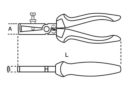BETA  1142MQ PINZA SPELLAFILI ISOLATA 1000V MM160