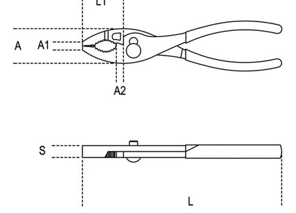BETA  1153 PINZA REGOLABILE A 2 POSIZIONI MM200