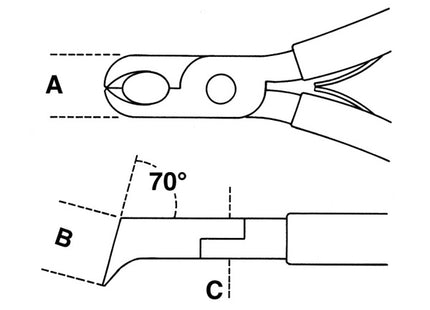 BETA  1191BM TRONCHESE PER ELETTRONICA A TAGLIENTI OBLIQUI RASI MM130