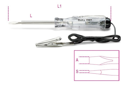 BETA  1254 GIRAVITE PUNTA A TAGLIO PROVACIRCUITO 6-24V MM0,5X3X44