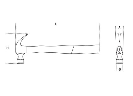 BETA  1375 MARTELLO CON PENNA A GRANCHIO GR 300