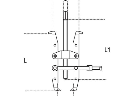 BETA  1511/1 ESTRATTORE A 2 GRIFFE REVERSIBILI PER ESTERNI