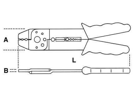 BETA  1603 PINZA PER CAPICORDA NON ISOLATI MODELLO LEGGERO