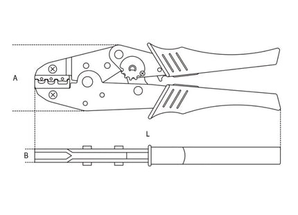 BETA  1608 PINZA PER CAPICORDA PREISOLATI CON REGOLATORE PRESSIONE(A24)