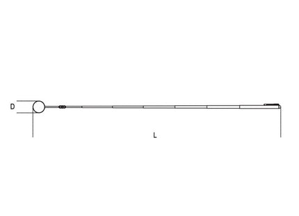 BETA  1715 SPECCHIETTO TELESCOPICO ARTICOLATO IN METALLO CROMATO