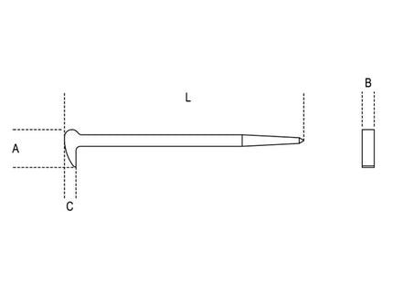 BETA   964 LEVA CON ESTREMITA' A PUNTA E A BECCO MM400