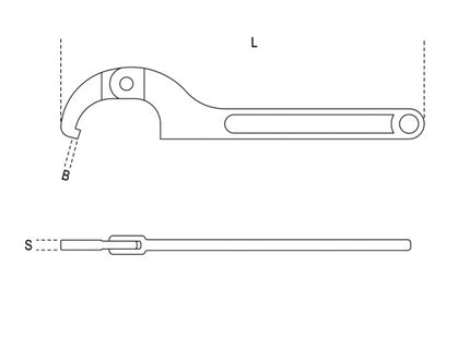BETA    99SQ CHIAVE A SETTORE ARTICOLATA CON NASELLO QUADRO