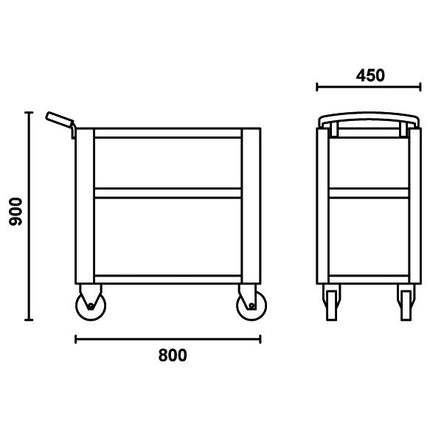 BETA C51 CARRELLO A 3 RIPIANI